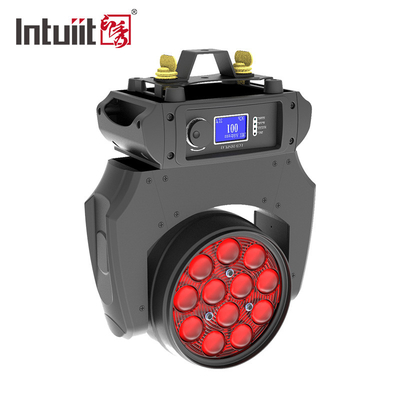 RGBW 4 - इन - 1 ज़ूम 5-60 डिग्री LED बीम मूविंग हेड लाइट वाइड एंगल 12x10W