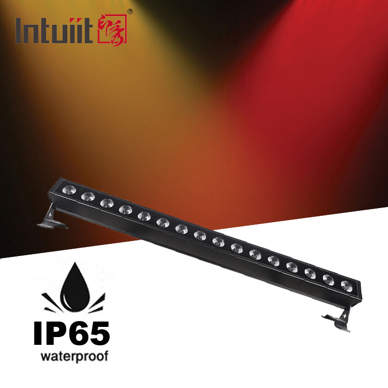 IP65 16*5w आरजीबीडब्ल्यू एलईडी स्टेज लाइट DMX512 स्टेज लाइट्स के साथ वॉल बार एलईडी लाइट्स डिस्को