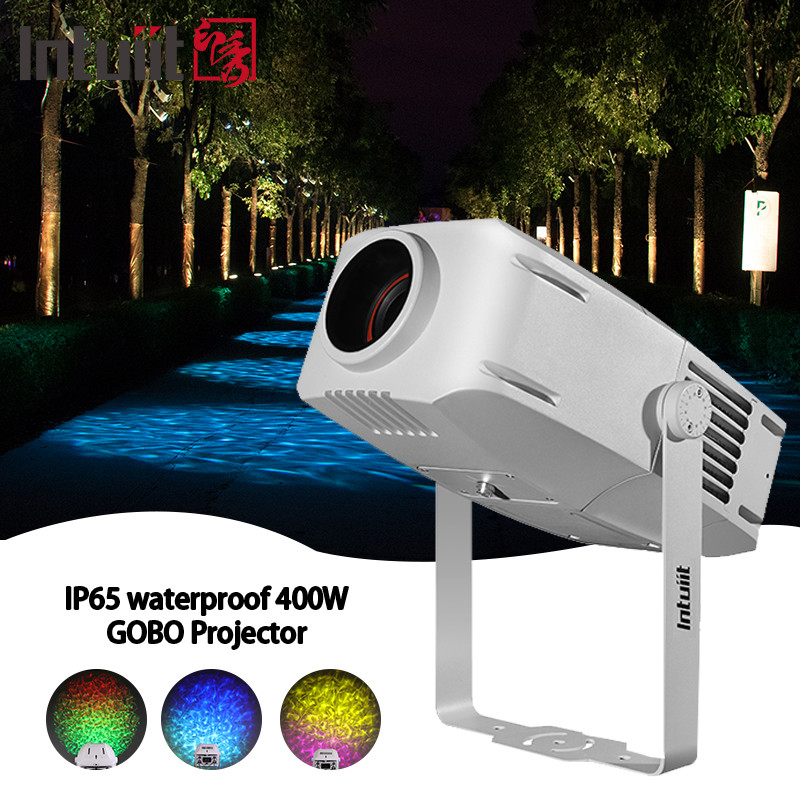 400w आउटडोर रंगीन पानी पैटर्न लैंप एलईडी नाइट क्लब प्रभाव प्रकाश Ip65 जलरोधक परिदृश्य लैंप प्रकाश गोबो प्रोजेक्टर