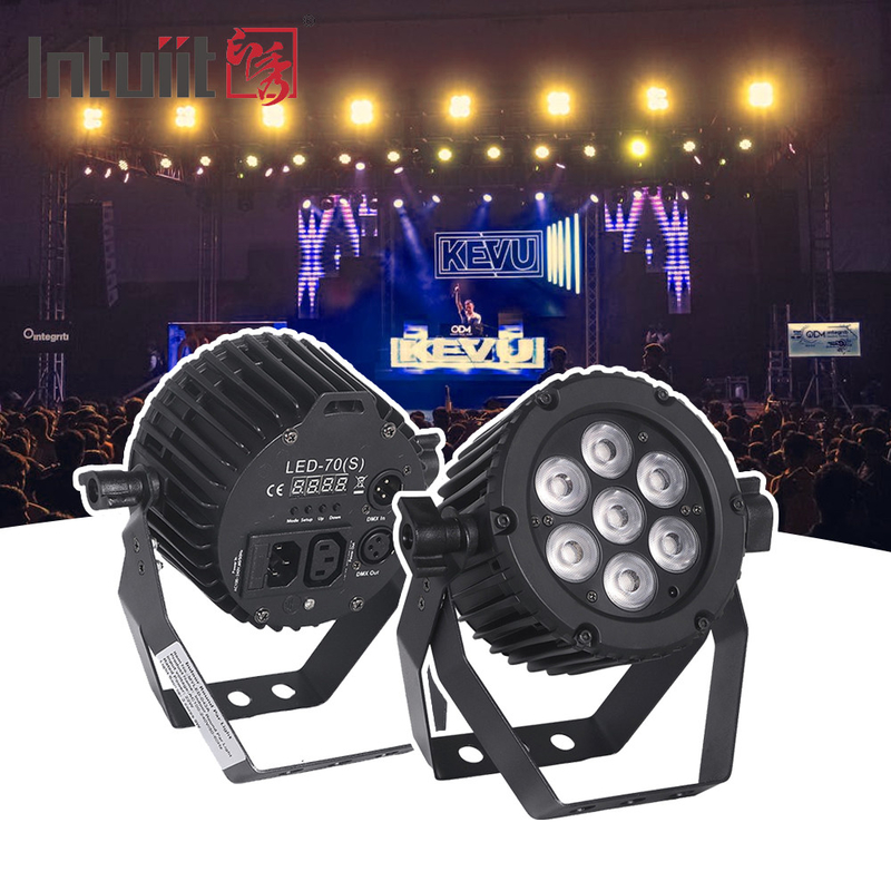 एलईडी स्टेज लाइट 7X22W आरजीबी एल्यूमीनियम DMX512 शादी समारोह के लिए एलईडी पार लाइट