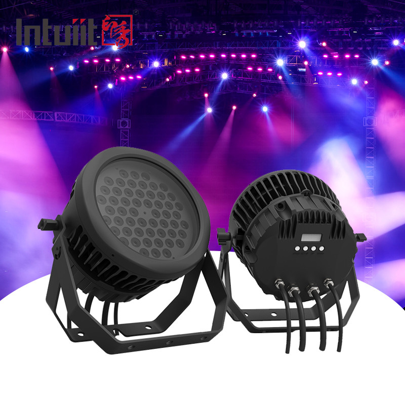 Par54 RGBW RGBW 4in1 dmx512 नियंत्रण dj स्टेज लाइट्स एलईडी प्रकाश 54*3w