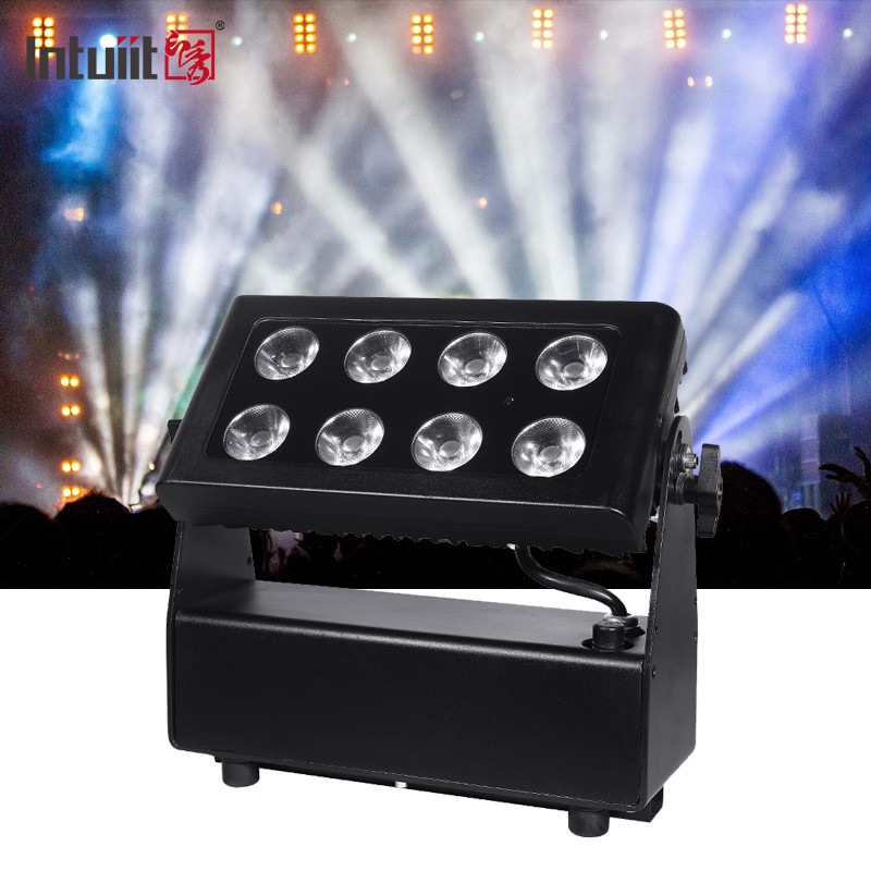 एलईडी बैटरी पार 8X15W एलईडी पार प्रकाश RGBW 4in1 8pcs 15W बैटरी पार प्रकाश DMX512 स्टेज लाइट