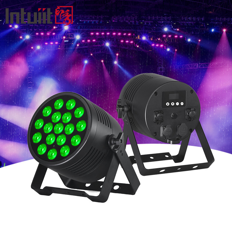 शक्तिशाली 18x20W आउटडोर RGBWA-UV 6in1 IP65 वाटरप्रूफ डीजे डिस्को सिटी वेडिंग इवेंट स्टेज एलईडी पार लाइट