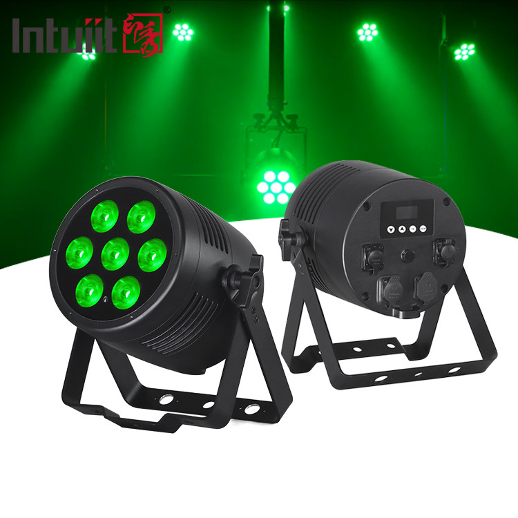 स्टेज लाइट एलईडी Par RGBWA यूवी 6IN1 7x20w IP65 वाटरप्रूफ Dmx एलईडी Par