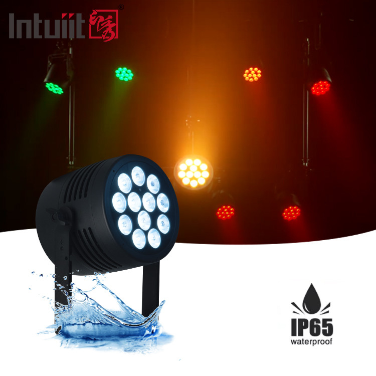 वाटरप्रूफ 12x20w RGBWA यूवी 6IN1 एलईडी Par प्रकाश आउटडोर IP65 DMX512 Par कैन प्रकाश मंच Par