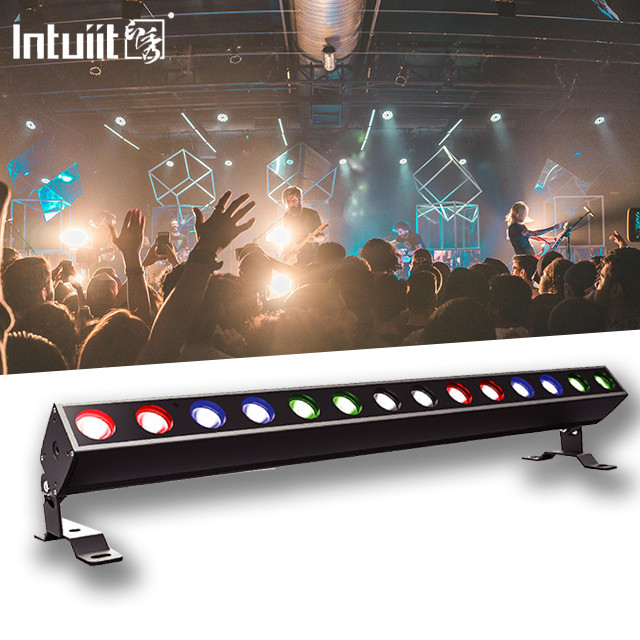 IP65 DMX 14x10w RGBW 4in1 एलईडी आउटडोर बिल्डिंग वॉश वाटरप्रूफ वॉल वॉशर लाइट स्टेज लाइट्स