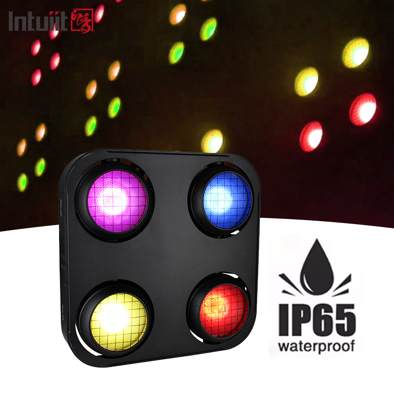 Ip65 400W एम्बर वार्म व्हाइट एलईडी कोब ऑडियंस ब्लाइंडर लाइट आउटडोर वाटरप्रूफ ब्लाइंडर 4 आंखें
