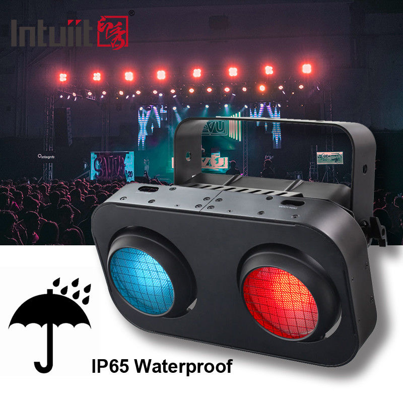 एलईडी लाइट स्टेज ब्लाइंडर 200w एलईडी कोब 2 आंखें गर्म सफेद ब्लाइंडर स्टूडियो लाइट नाइट क्लब