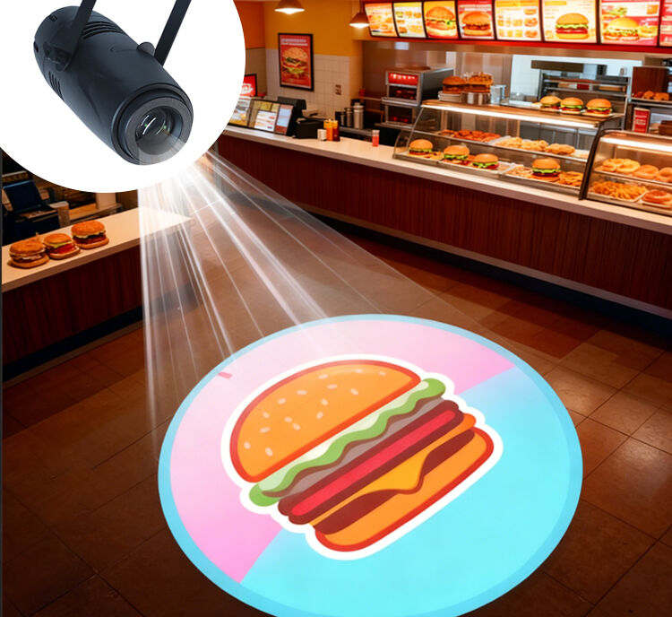 40W लोगो प्रोजेक्टर लाइट्स दुकान विज्ञापन और शादी के लिए दुकान व्यवसाय के लिए कस्टम GOBO प्रोजेक्टर