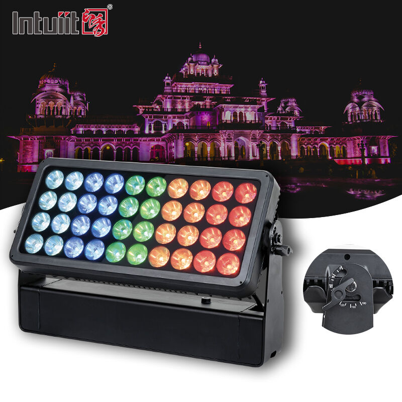 एलईडी 40X10W आरजीबीडब्ल्यू 4 इन 1 आउटडोर वाटरप्रूफ वॉल वाशर वॉल लैंडस्केप एलईडी लैंप एलईडी वॉल वाशर स्पॉटलाइट फ्लडलाइट