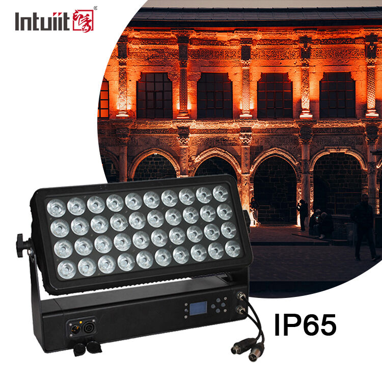 पेशेवर 400W एलईडी आउटडोर स्टेज लाइट RGBW 4in1 40x10W IP65 बाढ़ प्रकाश DMX512 वाश लाइट के लिए संगीत कार्यक्रम महोत्सव शो