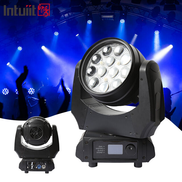 हॉट सेल एलईडी मूविंग हेड वॉश लाइट 12x10W RGBW 4in1 DMX512 वेडिंग पार्टी KTV के लिए प्रोफेशनल स्टेज डाइंग लैंप