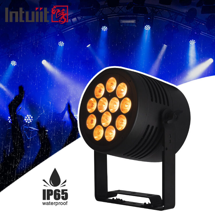 12*20W RGBWA+UV 6in1 LED पार लाइट IP65 आउटडोर वाटरप्रूफ DMX512 वेडिंग डीजे पार्टी के लिए स्टेज अपलाइटिंग