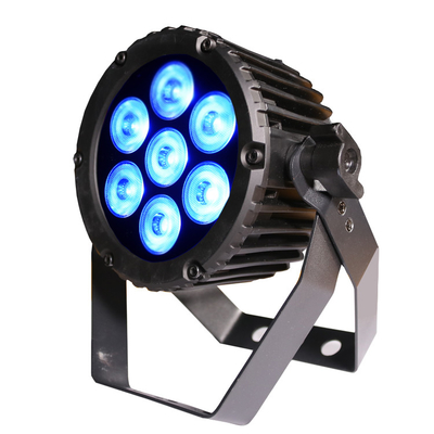 डीजे वेडिंग कॉन्सर्ट Dimmable RGBW एलईडी स्टेज लाइट वाटरप्रूफ एलईडी पार लाइट 7*3W