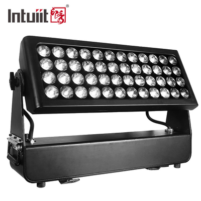 गार्डन पार्क होटल इवेंट्स के लिए IP65 एलईडी फ्लड लाइट 48PCS 10W RGBW 4 इन 1 एलईडी आउटडोर सिटी कलर वास वॉशर