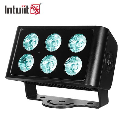 प्रोजेक्ट वाटरप्रूफ आउटडोर सिटी बिल्डिंग कलर लाइटिंग के लिए 6X5W DMX RGBW एलईडी वॉल वॉश फ्लड लाइट