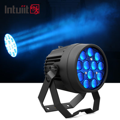 इंडोर 12x10W RGBW LED पार कैन स्टेज लाइट IP65 DJ LED ज़ूम पार लाइट