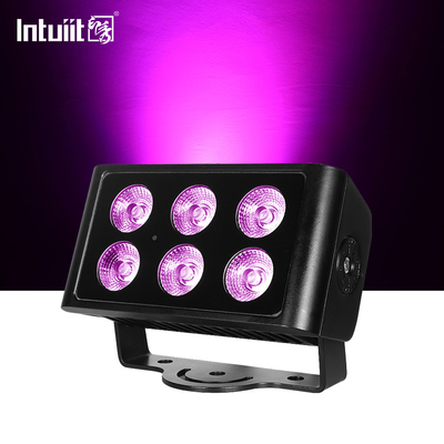 6*5W IP65 आरजीबीडब्ल्यू स्टेज एलईडी फ्लड लाइट बिल्डिंग ब्रिज पार्क लाइटिंग के लिए