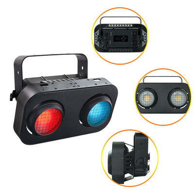 200W RGB 2IN1 DMX COB Par 2x100W 2 आँखें LED ऑडियंस ब्लाइंडर लाइट 2 आँखें वार्म कूल व्हाइट ऑडियंस कॉब लाइट शादी के बार के लिए