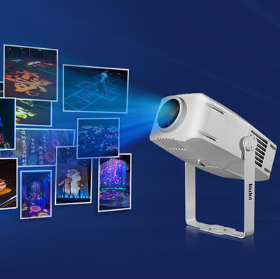 200W वाटरप्रूफ IP65 आउटडोर इनडोर कस्टम विज्ञापन गोबो एलईडी ज़ूम लोगो प्रोजेक्टर लाइट
