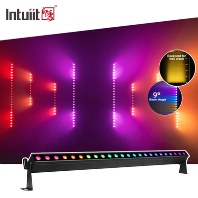 उच्च गुणवत्ता वाला 24X2W बैटरी संचालित RGBW 4इन1 DMX512 स्टेज लाइट एलईडी वॉल वॉशर