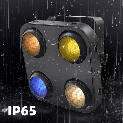 वाटरप्रूफ DMX 4*90w चार 4 आई IP65 नाइट क्लब लाइट्स आउटडोर ब्लाइंडर्स इवेंट लाइट COB लाइट