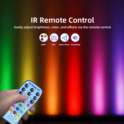 वॉश लाइट IP20 DMX512 एडवांस्ड स्मार्ट म्यूजिक सॉल्यूशन 24*2W RGBW LED लाइट्स लीनियर बार वॉल वॉशर
