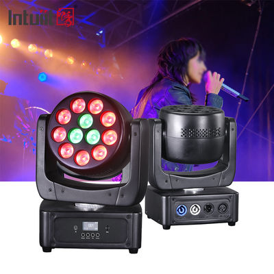 12*8W मूविंग हेड एलईडी डीजे लाइट RGBW वॉश बीम DMX512 साउंड एक्टिवेटेड स्टेज लाइटिंग शादी, डिस्को पार्टियों के लिए