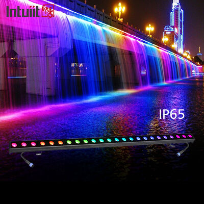 रैखिक वॉल वाशर लाइट 24*2W एल्यूमीनियम RGBW DMX IP65 चर्च स्टेज आउटडोर प्रकाश व्यवस्था के लिए जलरोधक