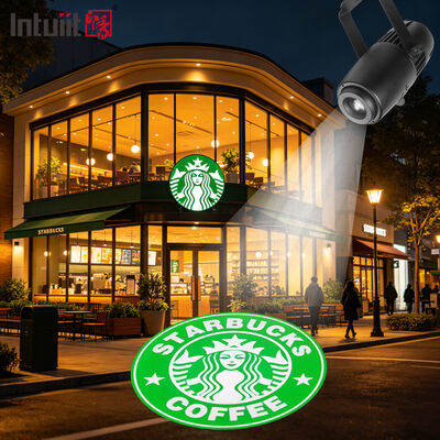 कस्टम लोगो प्रोजेक्टर लाइट आउटडोर जलरोधक गोबो प्रोजेक्टर 60W एलईडी विज्ञापन लाइट्स बिजनेस ब्रांडिंग के लिए