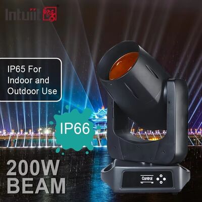 नाइट क्लब डीजे डिस्को शो आउटडोर वेडिंग पार्टी के लिए आउटडोर IP66 LED 200W बीम मूविंग हेड लाइट शार्प बीम स्टेज इफेक्ट लाइटिंग