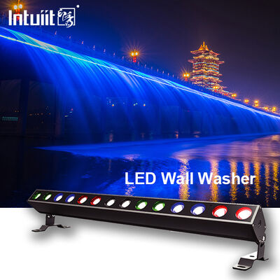 140W RGBW 4in1 IP65 वाटरप्रूफ एलईडी रैखिक वॉल वॉशर 14x10W DMX512/RDM सिटी कलर बिल्डिंग लाइटिंग