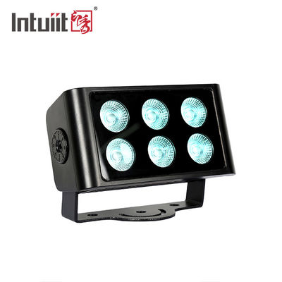 IP65 DMX आउटसाइड 6 * 5W RGBW 40W एलईडी स्टेज फ्लड लाइट्स