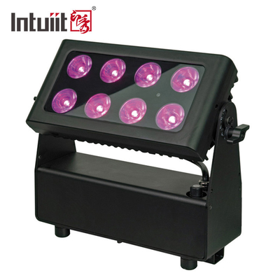 कॉन्सर्ट RGBW Uplight के लिए DMX512 बैटरी चालित एलईडी स्टेज लाइट्स