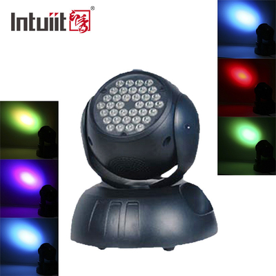 DMX512 स्टेज एलईडी इफेक्ट लाइट 36x3W RGB 4 इन 1 मूविंग हेड जूम वॉश